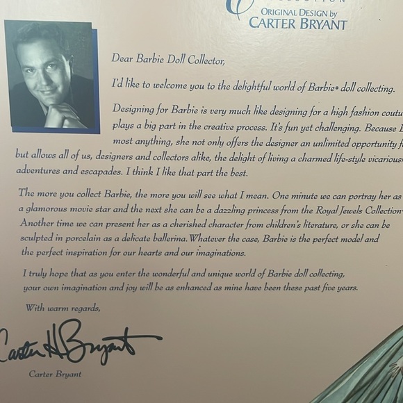 2000 Grand Entrance Barbie by Carter Bryant 1st in Series - Picture 9 of 12